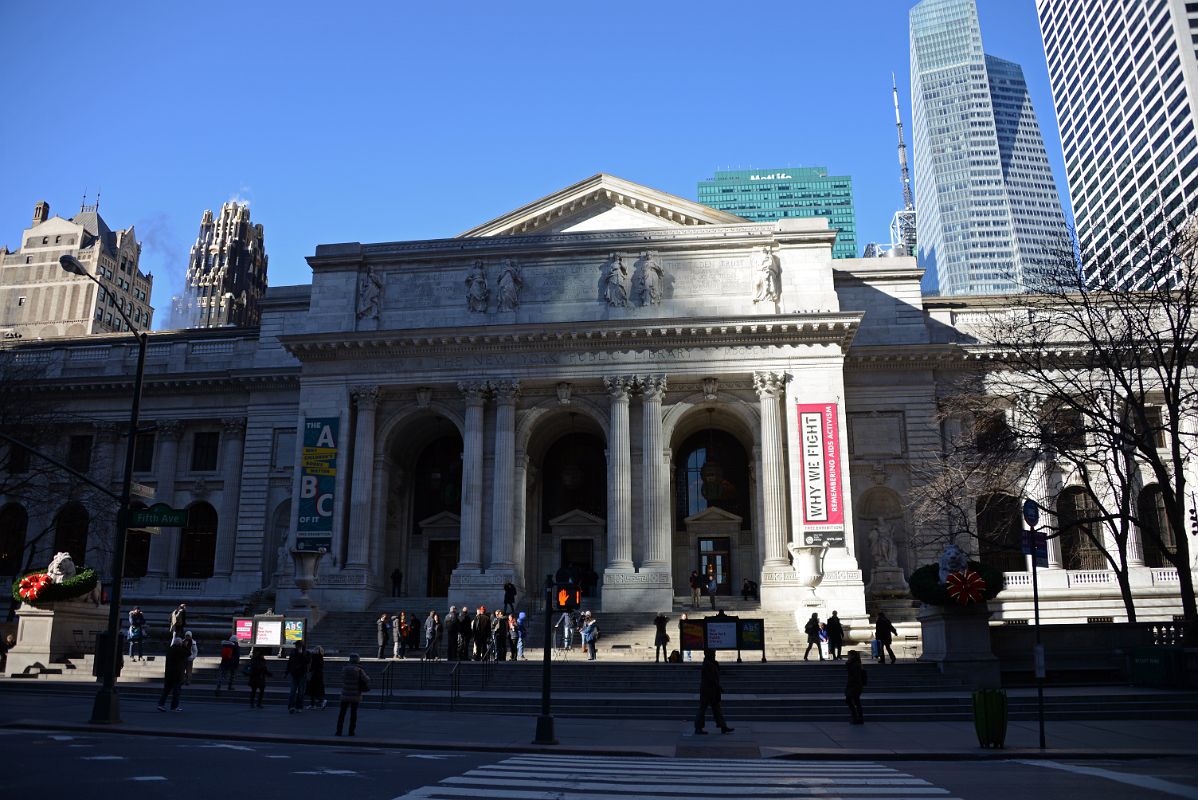 01 New York City Public Library Main Branch From The Outside